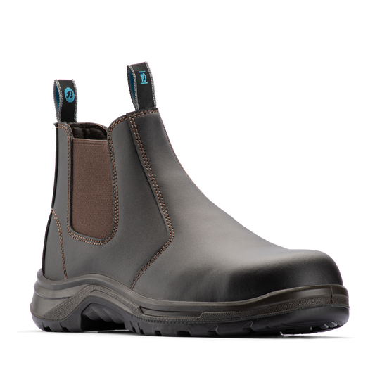 Bata Industrials Brown Meteor Pull On Safety Boot - UK 10