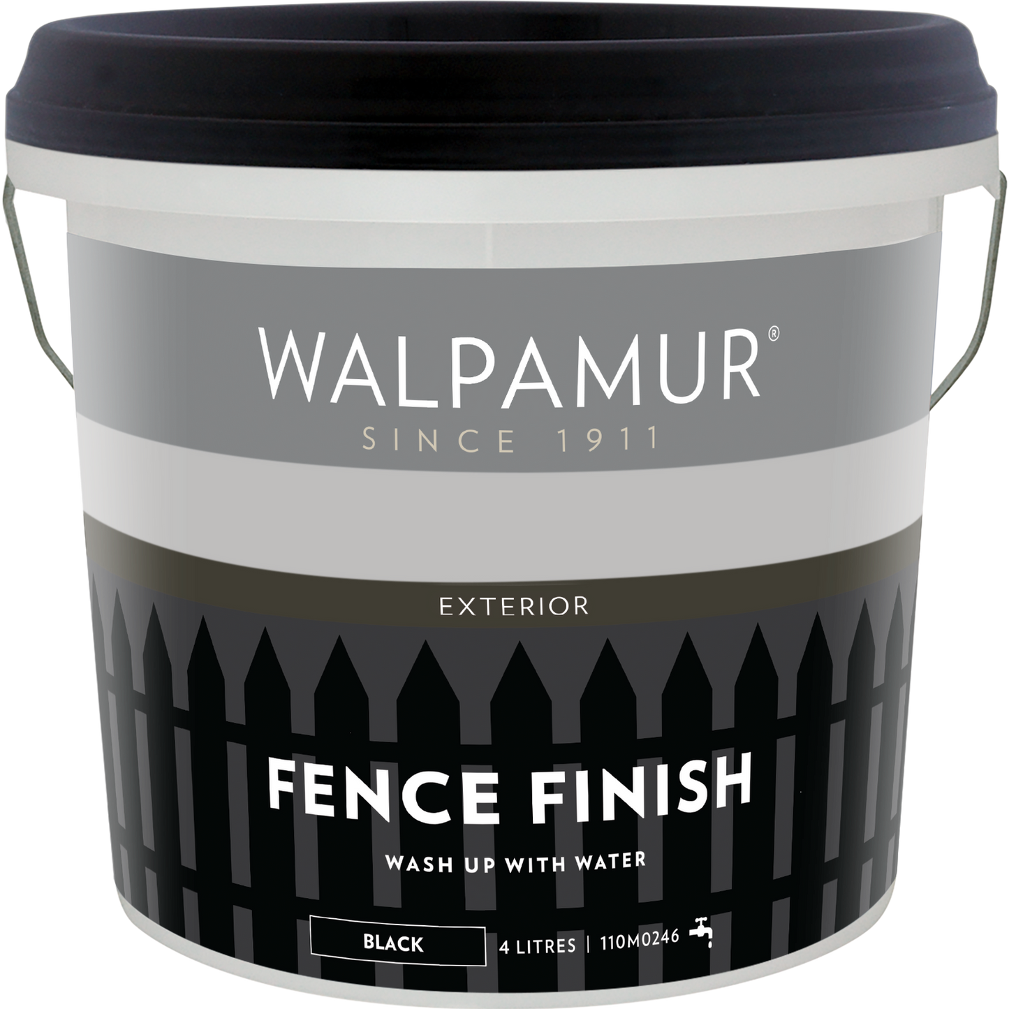 Walpamur Black Fence Finish - 4L
