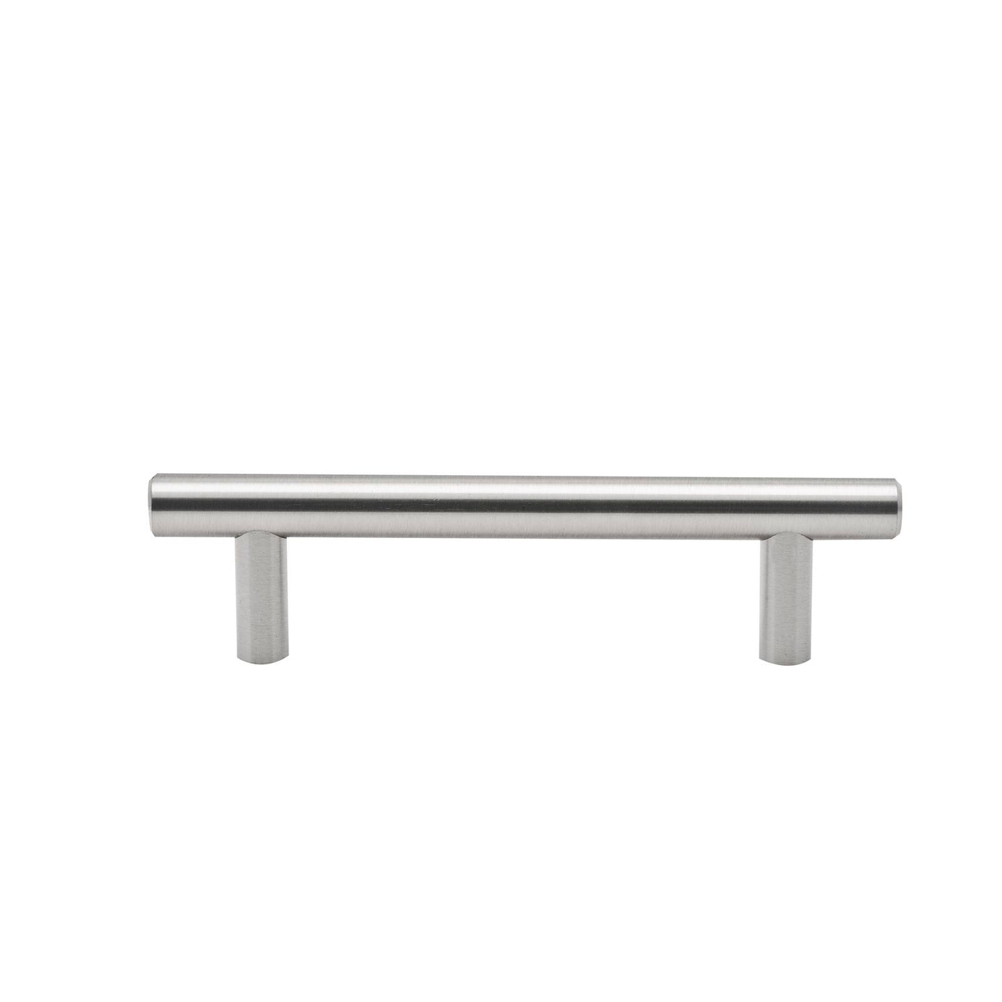 Prestige Round T Handle - 80mm - Brushed Nickel