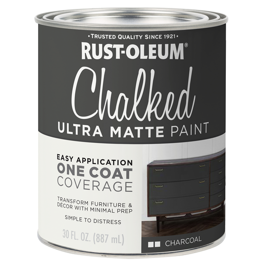 Rust-Oleum Chalked Ultra Matt Paint Charcoal 887ml