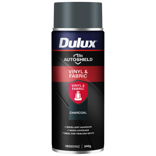 Dulux Autoshield Spray Paint - 340g - Charcoal Vinyl & Fabric