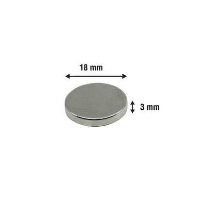 Everhang Rare Earth Disc Magnet 18mm Neodymium 3 Pack Strong