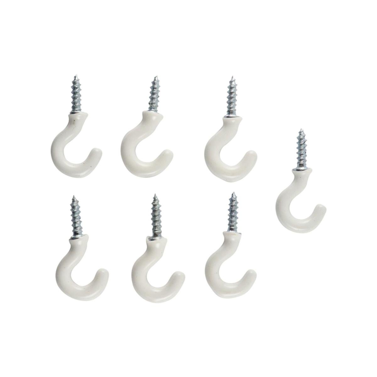 Everhang Cup Hooks - 7mm - PVC - Easy to Install - 7 Pack