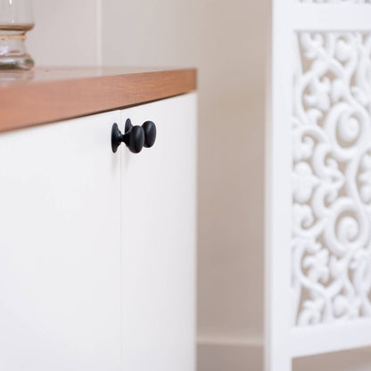Taskmaster Mushroom Cabinet Knob - 37mm - Matte Black