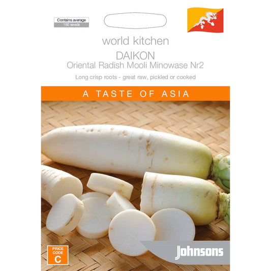 Johnsons Daikon Mooli Radish Seeds - 9 Weeks