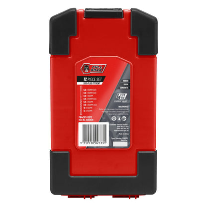 Full Boar SDS-Plus Drill Bit Set - 12 Piece