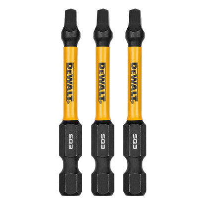 Dewalt Flextorq Screwdriver Bit - 57mm SQ3 - 3 Pack