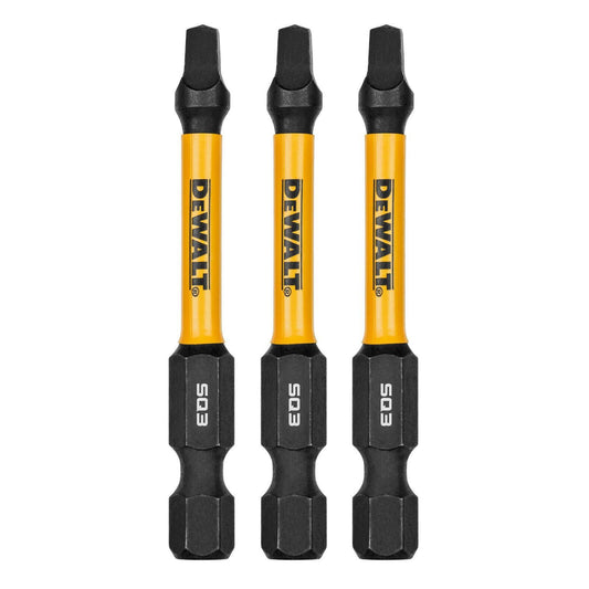 Dewalt Flextorq Screwdriver Bit - 57mm SQ3 - 3 Pack
