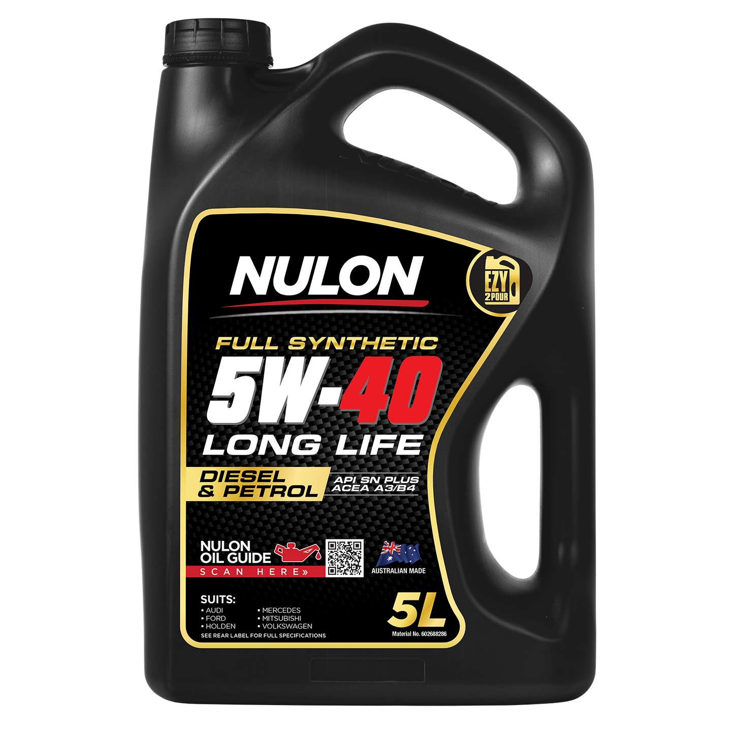 Nulon Full Synthetic Engine Oil - 5W-40 - 5L