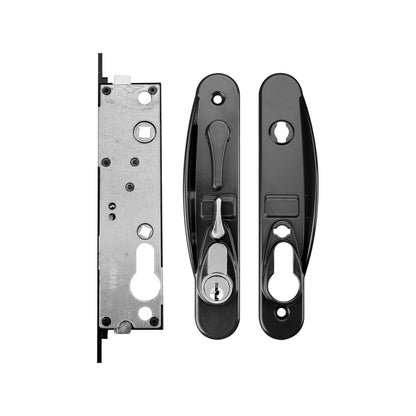 Rolltrak Black Sliding Screen Door Lock - 45mm