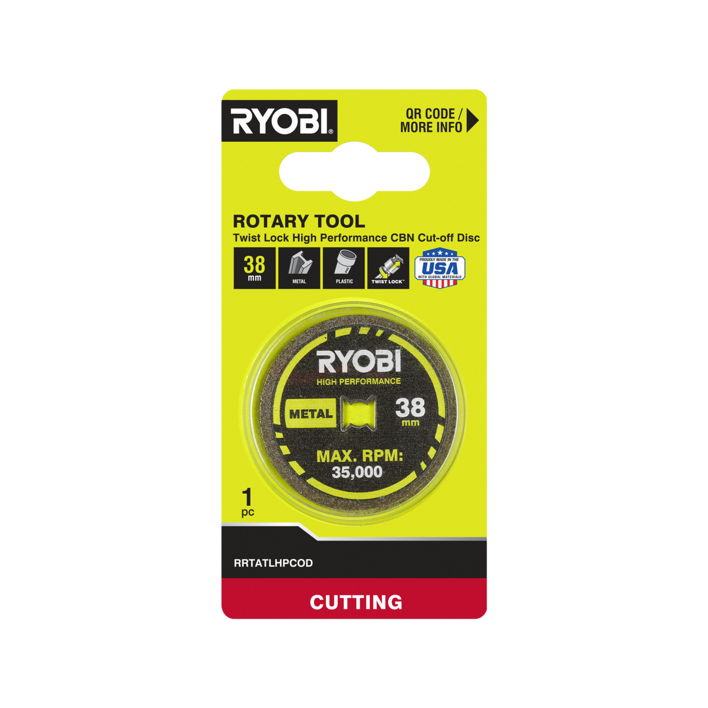 Ryobi CBN Cut-Off Disc - 38mm - 35,000 RPM