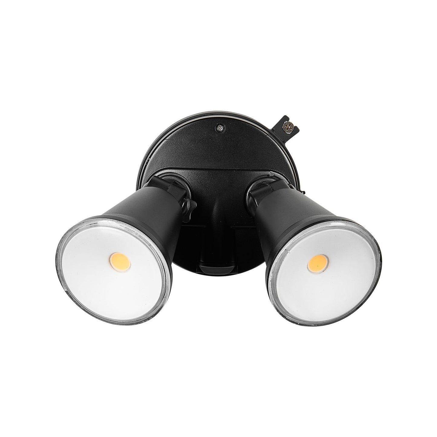 Brilliant Black Lamy DIY Twin Security Light - 1600 Lumens - 330 x 150 x 120mm