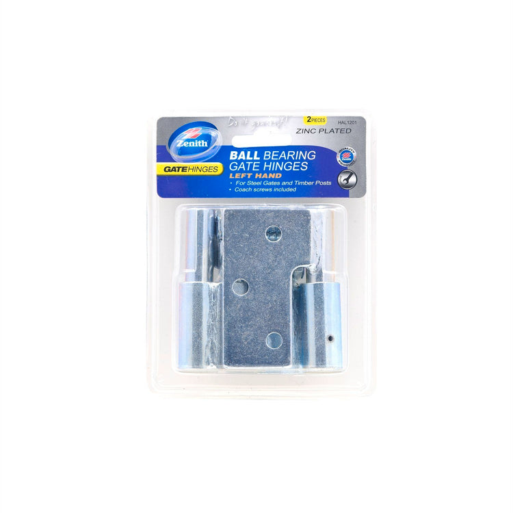 Zenith Zinc Plated Gate Hinges Left Hand - 2 Pack