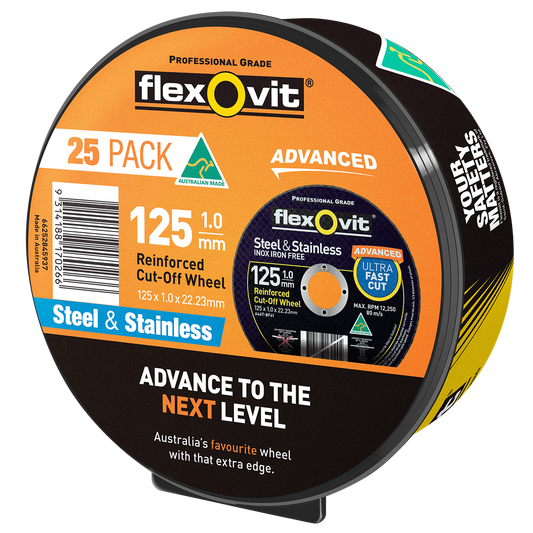 Flexovit Advanced Cut Off Wheel - 125mm - 25 Pack