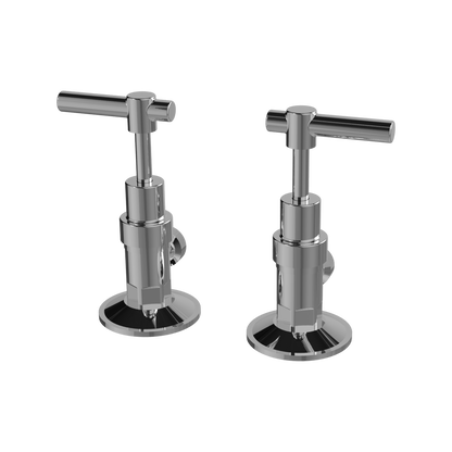 Ezyfix Chrome Modern Lever Washing Machine Taps 3 4 Turn Durable Design