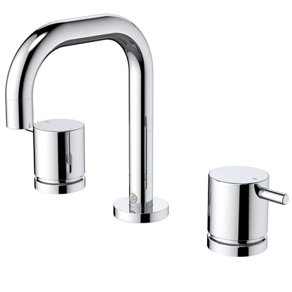 Caroma Chrome Luna Lever Basin Tap Set - 44 x 166mm