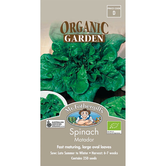 Mr Fothergill Spinach Matador Seeds