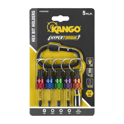 Kango Hypertorque Hex Bit Holders - 5 Piece - 50mm