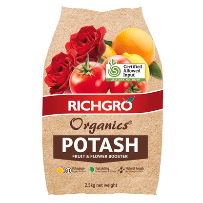 Richgro Organics Potash Fruit And Flower Booster 2.5kg