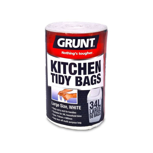 Grunt Kitchen Tidy Bags - 34L - 50 Pack