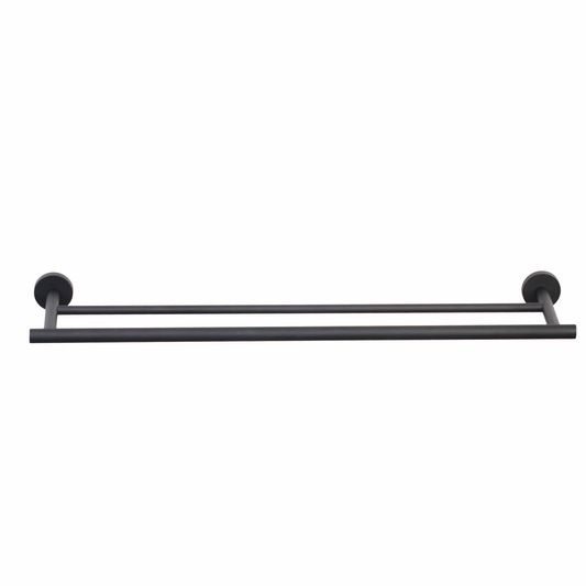 Barelli Toscana Double Towel Bar 90cm Matte Black