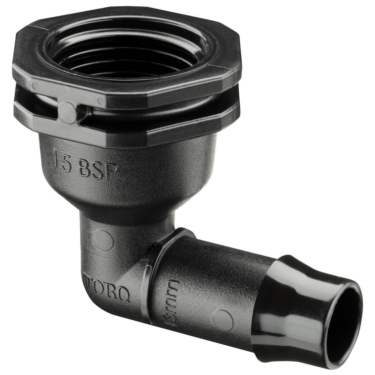 Toro Barbed Female Threaded Elbow - 13mm x 15mm - Polypropylene - Durable