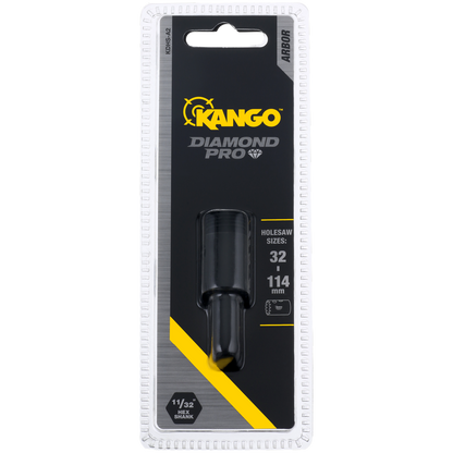 Kango 32 Diamond Holesaw Arbor 114mm - Yellow - KDHS-A2