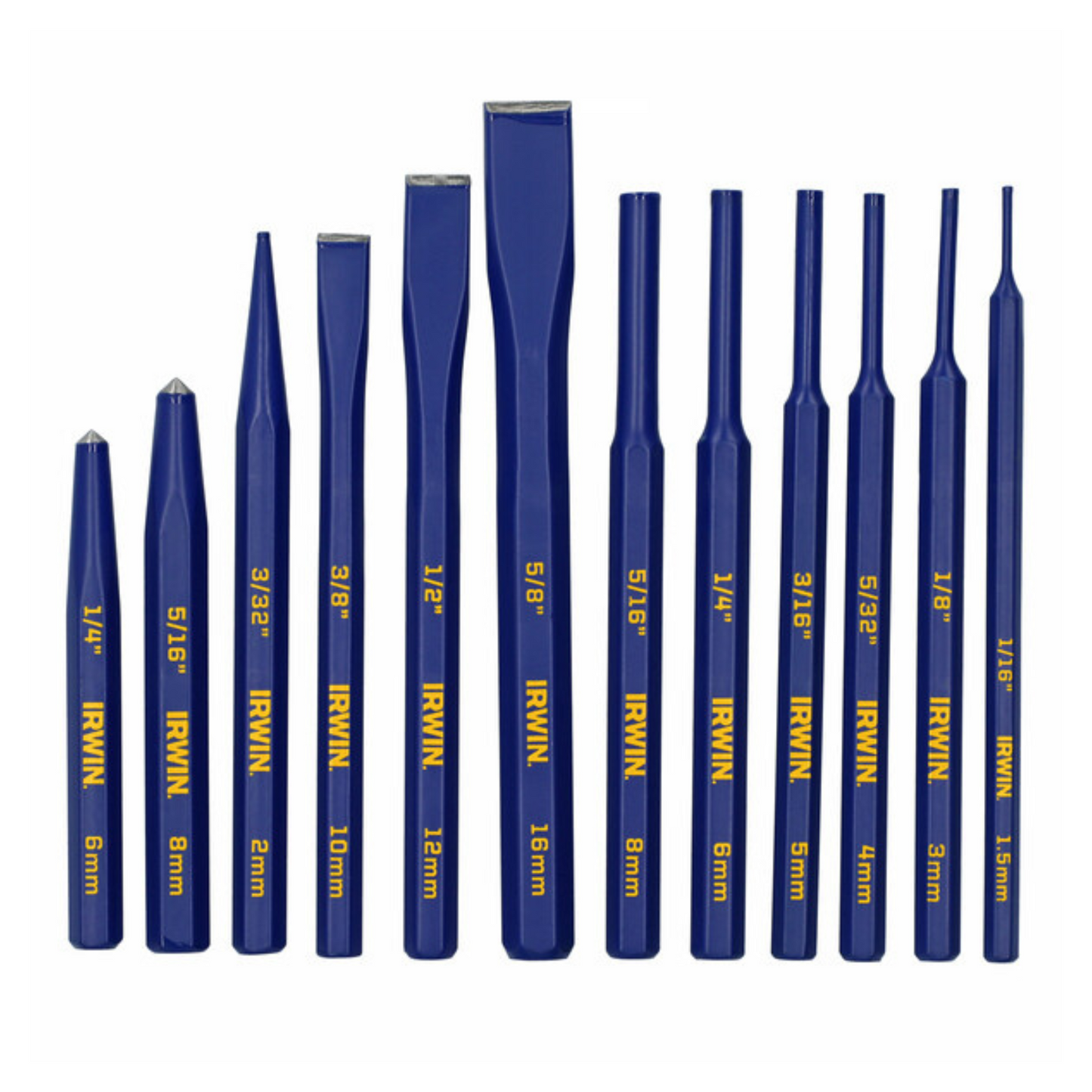 Irwin Cold Chisel and Punch Set - 12 Piece - 160 x 231mm
