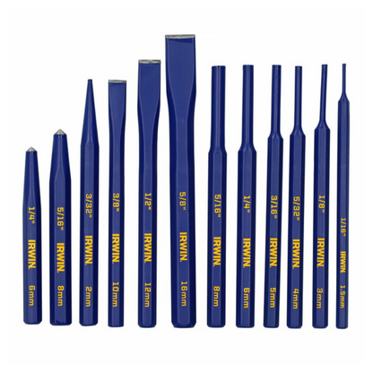 Irwin Cold Chisel and Punch Set - 12 Piece - 160 x 231mm