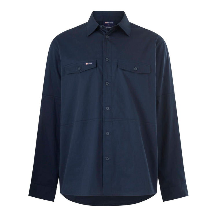 Citeco Men S Navy Long Sleeve Shirt Size 2XL Xxl
