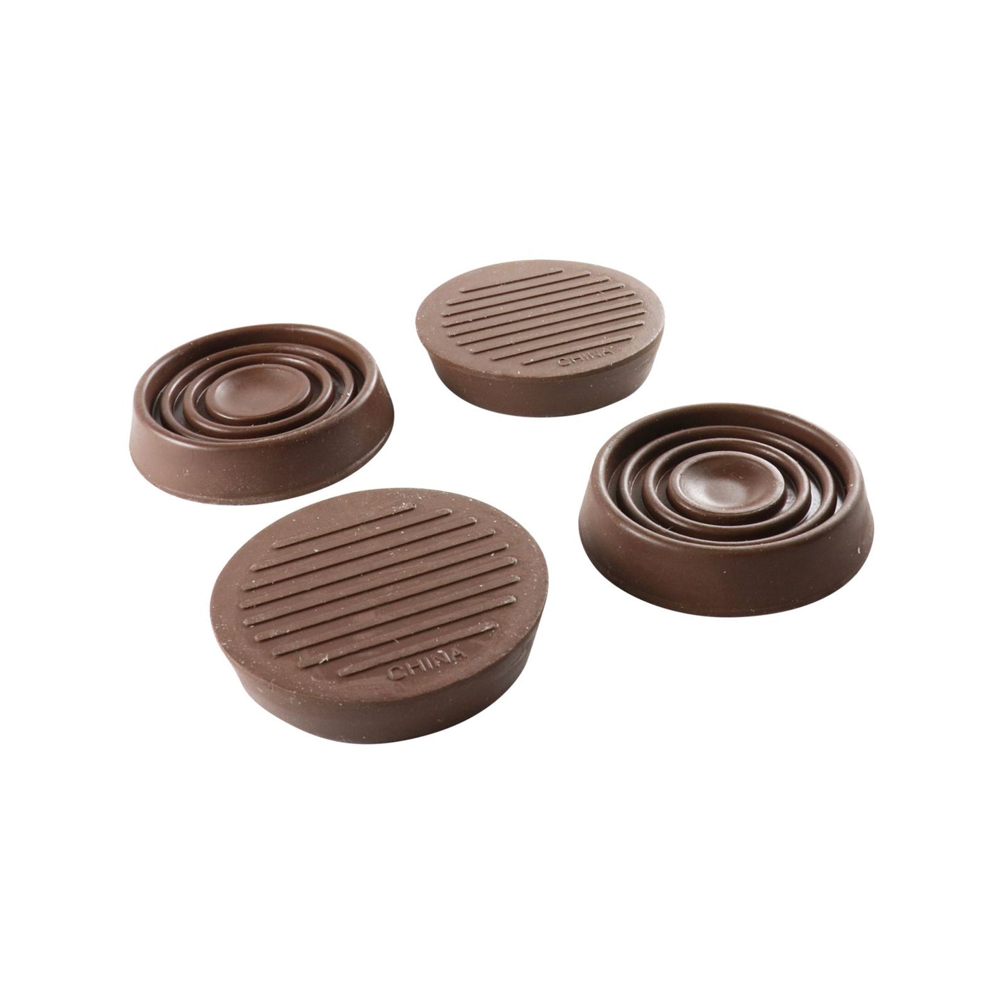 Surface Gard Castor Cups - 37mm - Brown - 4 Pack