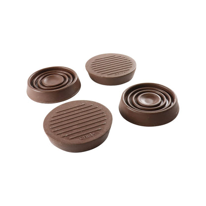 Surface Gard Castor Cups - 37mm - Brown - 4 Pack