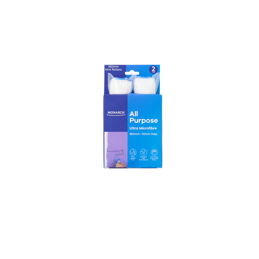 Monarch Mini Rollers - 160mm - 10mm Nap - 2 Pack - Blue
