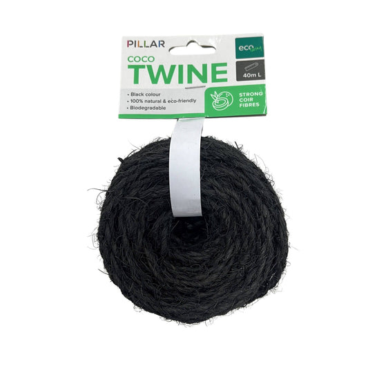 Pillar Black Coco Twine 40m