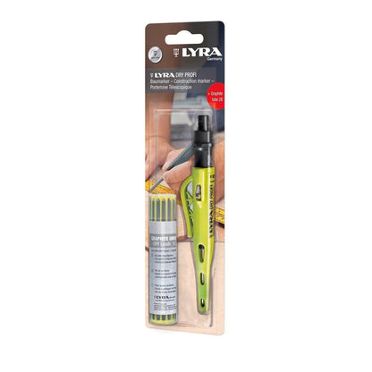 Lyra Carpenters Pencil - 12 Piece - Graphite - Automatic Lead Feed