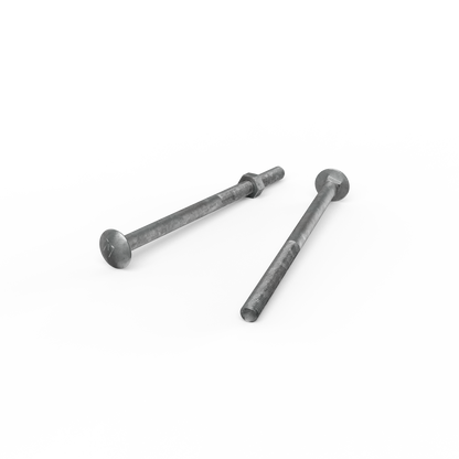 Zenith Hot Dip Galvanised Cup Head Bolts & Nuts - M10 x 180mm - 12 Pack