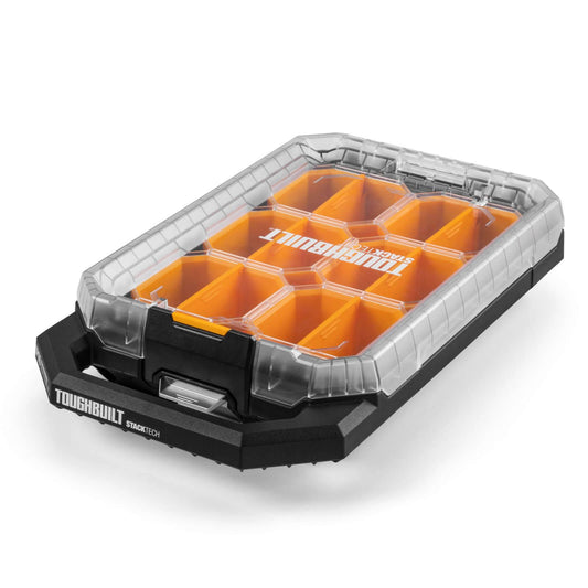 Toughbuilt Stacktech Compact Low Profile Organiser - 6 Bins - 470 x 90 x 260mm - IP65