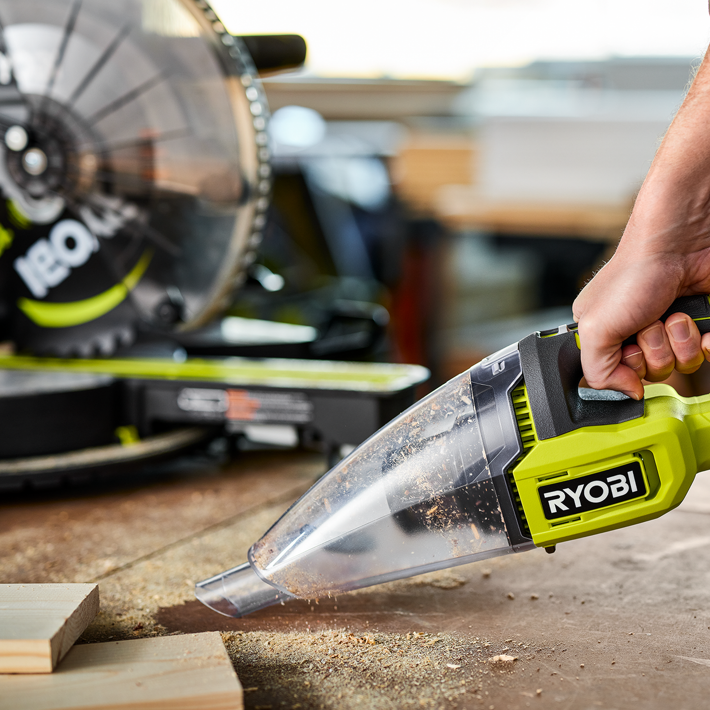 Ryobi Hand Vacuum - 18V One - 600ml - HEPA - Tool Only