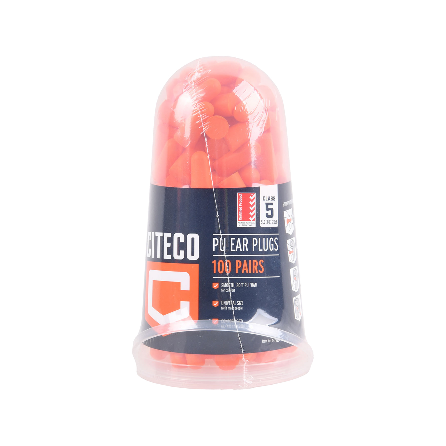 Citeco Class 5 Ear Plugs - 100 Pack
