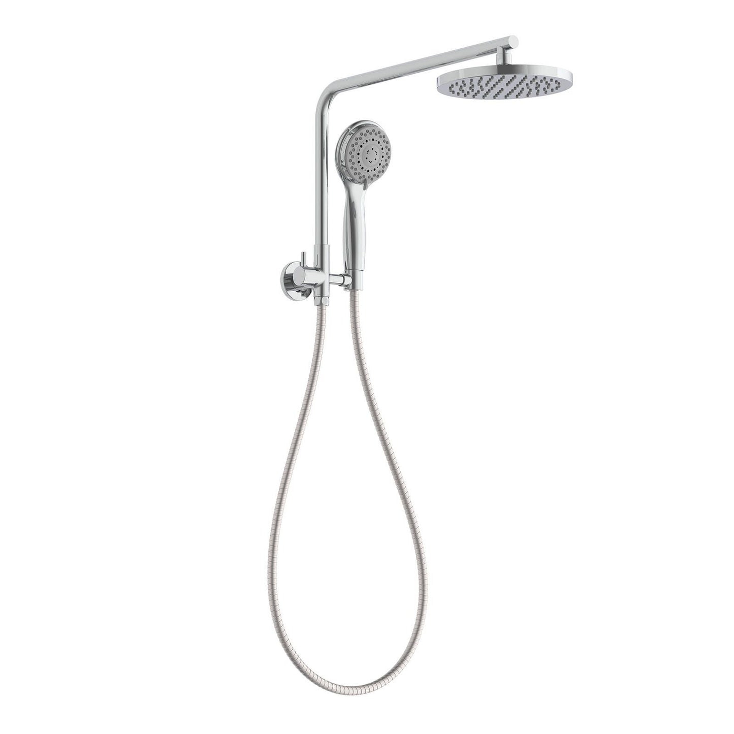 Estilo 3 Function 1/2 Twin Rail Shower Set Chrome