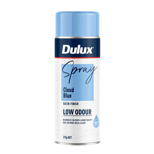 Dulux Satin Finish Spray Paint Low Odour - 310g - Cloud Blue