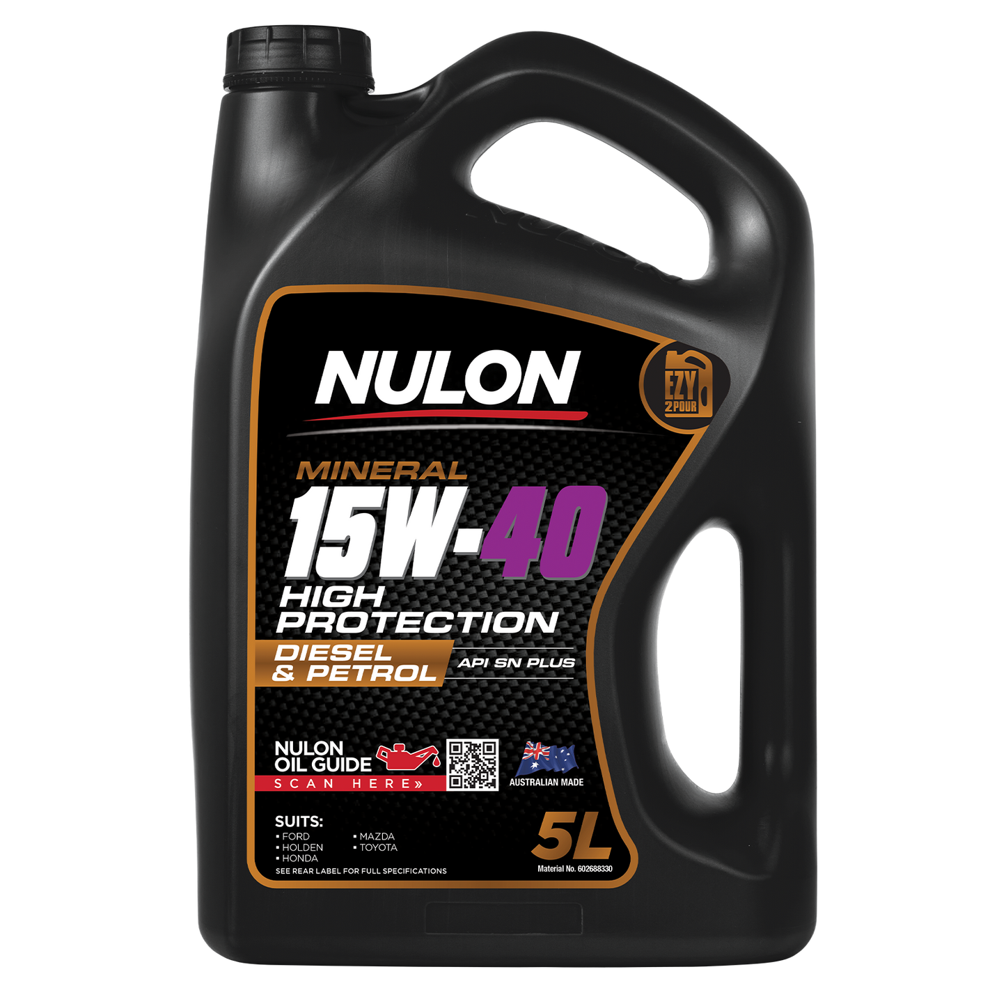 Nulon Mineral Engine Oil - 15W-40 - 5L