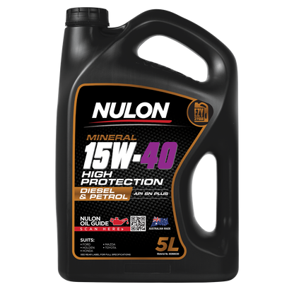 Nulon Mineral Engine Oil - 15W-40 - 5L