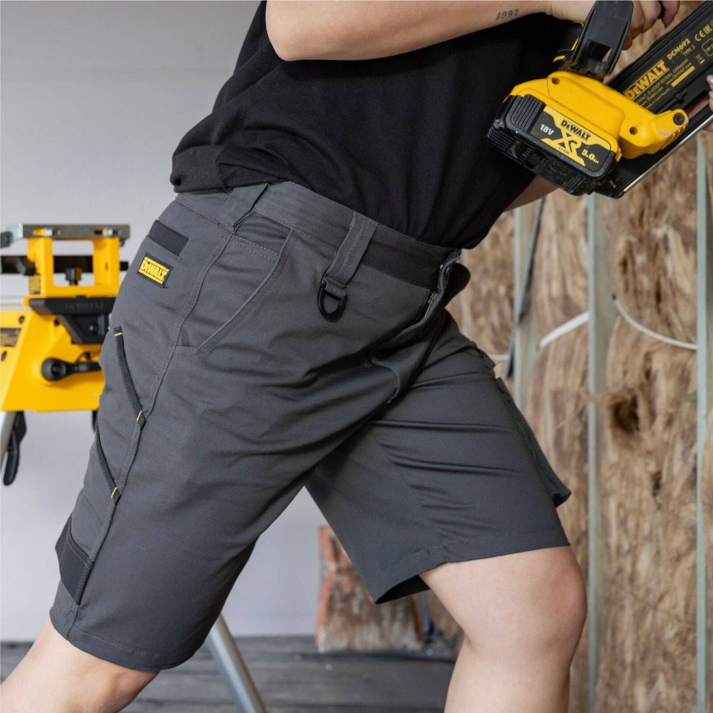 Dewalt Bennington Prostretch Shorts - Size 36 - Grey