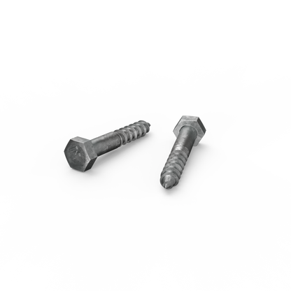 Zenith Hot Dip Galvanised Hex Head Coach Screws - M8 x 50mm - 25 Pack