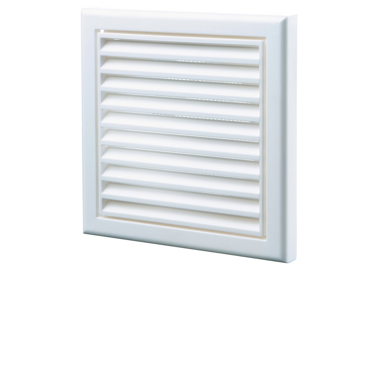 Blauberg White Square Fixed Grille - 100mm