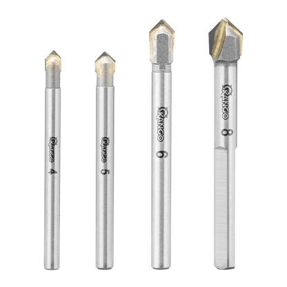 Kango Glass Tile Drill Bit Set - 4,5,6,8mm