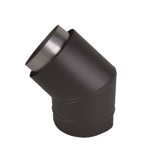 Scandia Rear Facing Bend Flue Kit - 45° - 6"