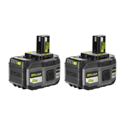 Ryobi ONE+ High Performance Battery Twin Pack - 8.0Ah - 2 Pack