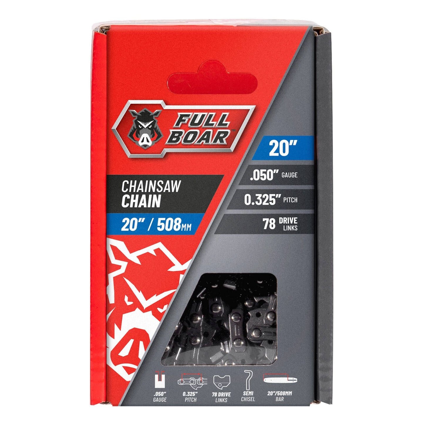 Full Boar Chainsaw Chain - 20" - 508mm - 78 Drive Links